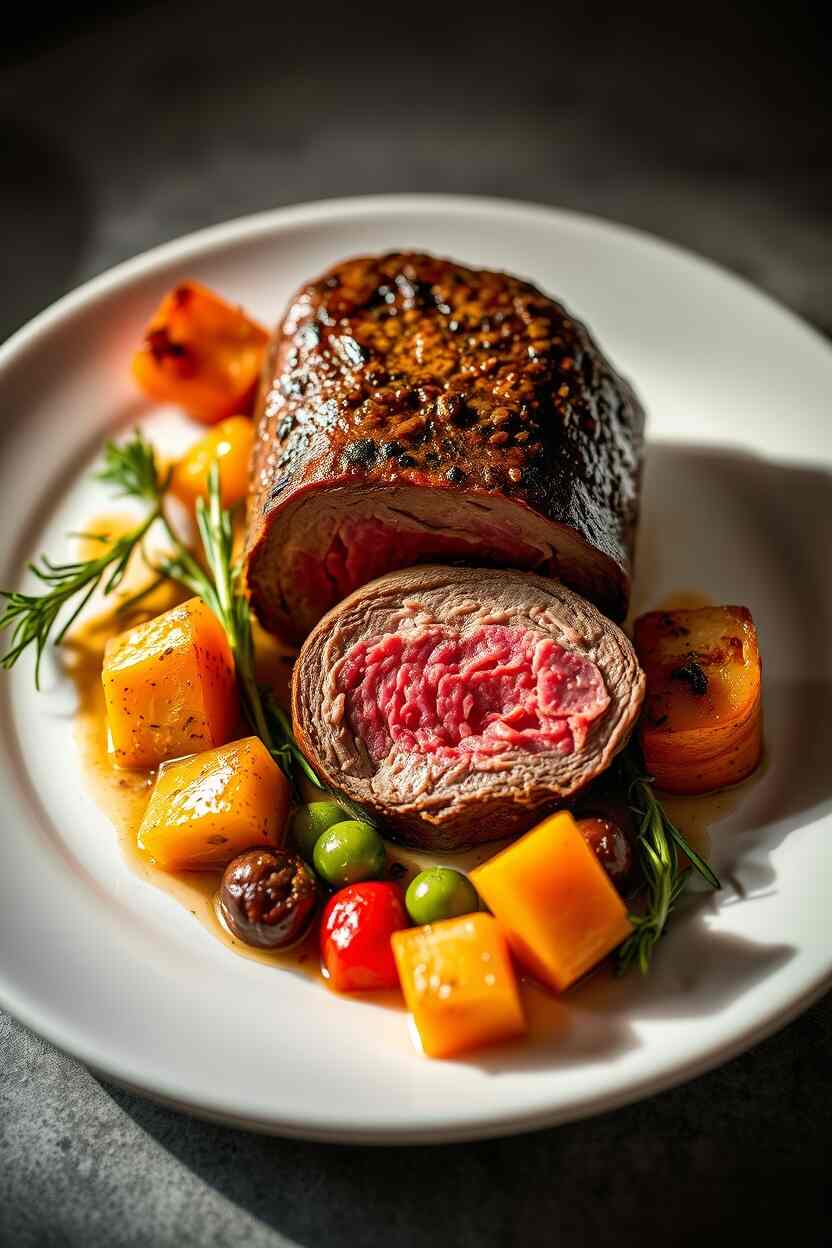 Beef Tenderloin with Roasted Vegetables