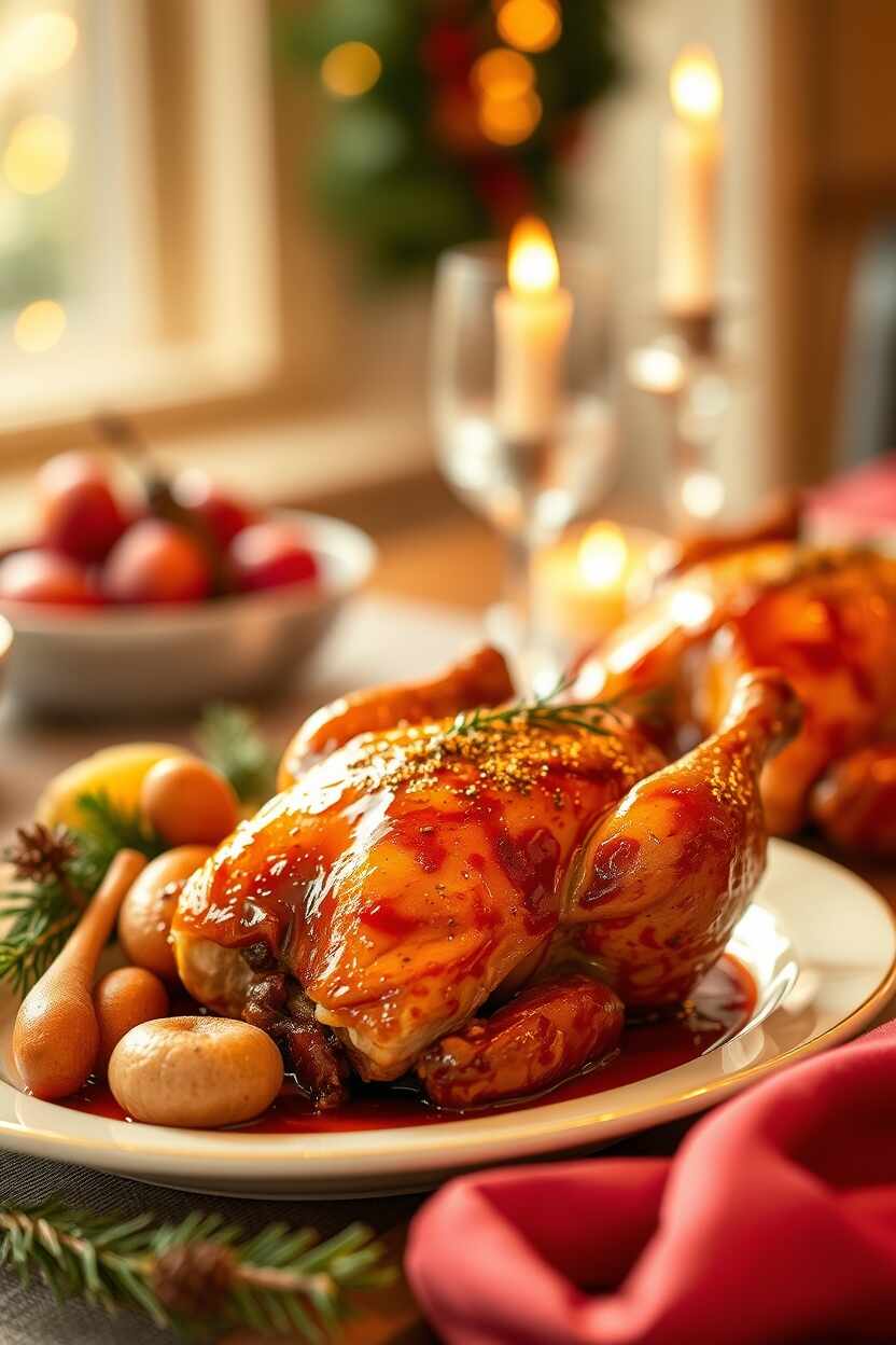 Glazed Cornish Hens