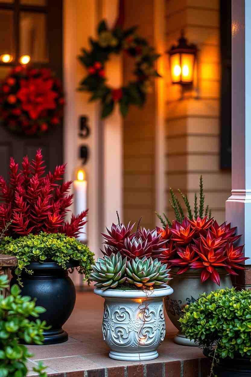Artificial Succulent Planters 1