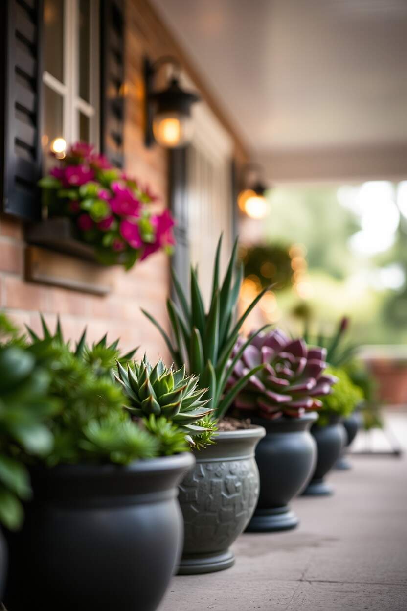 Artificial Succulent Planters