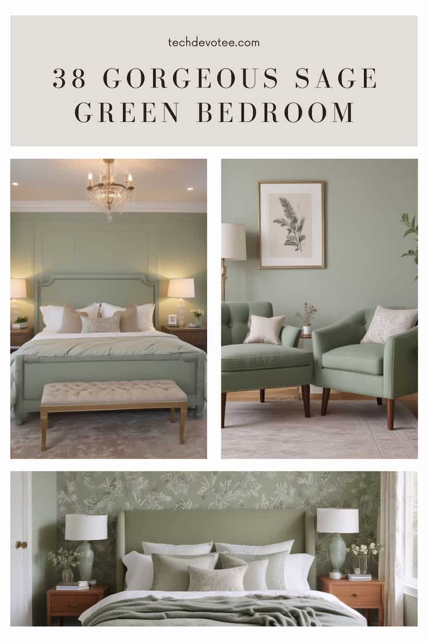 38 Gorgeous Sage Green Bedroom