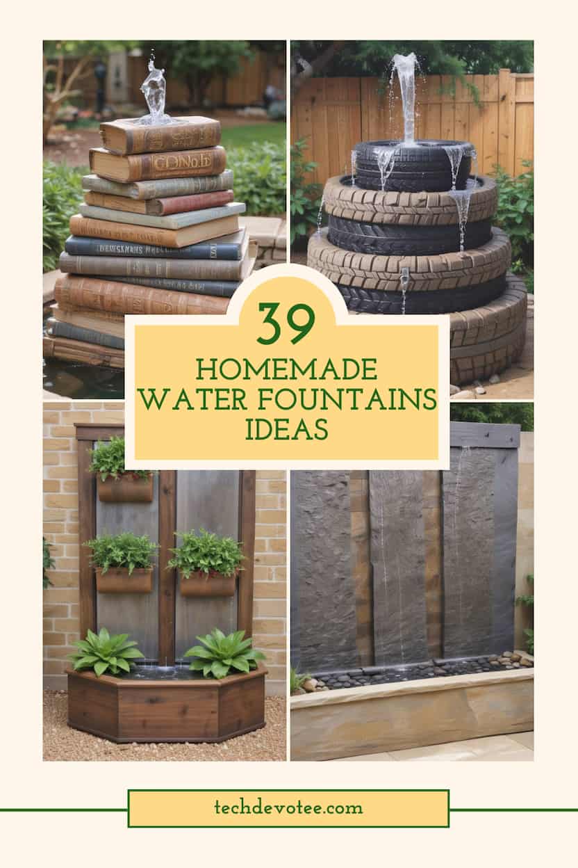 39 Creative Homemade Water Fountain Ideas for Tranquil Gardens 2 39 Homemade Water Fountains Ideas