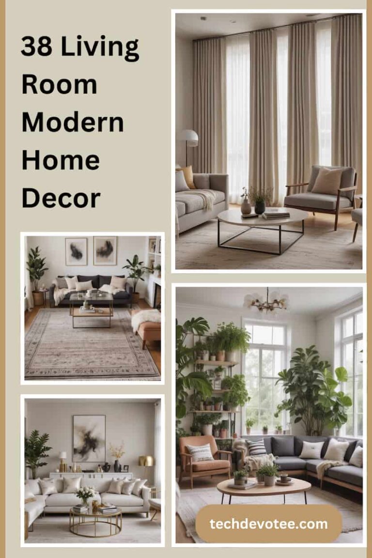 38 Living Room Modern Home Decor Ideas - TechDevotee