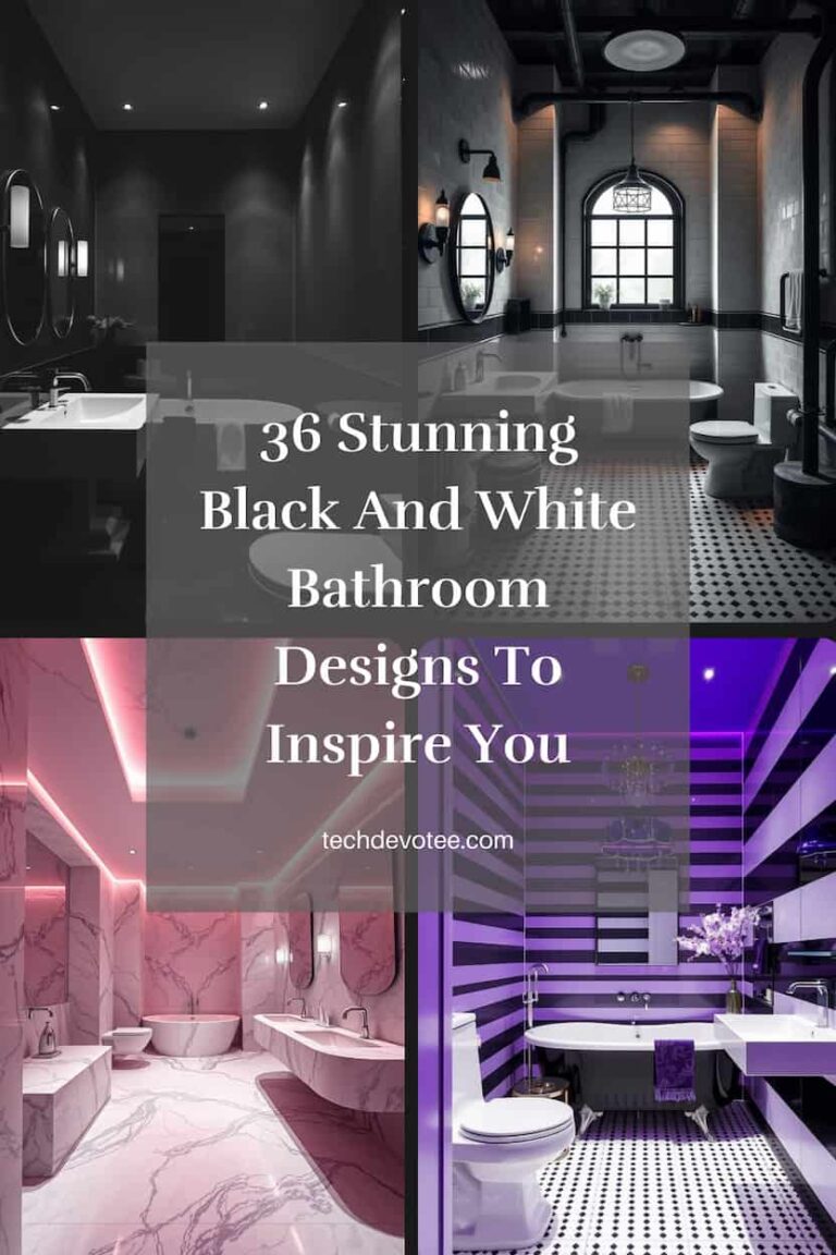 36 Stunning Black And White Bathroom Designs To Inspire You - TechDevotee
