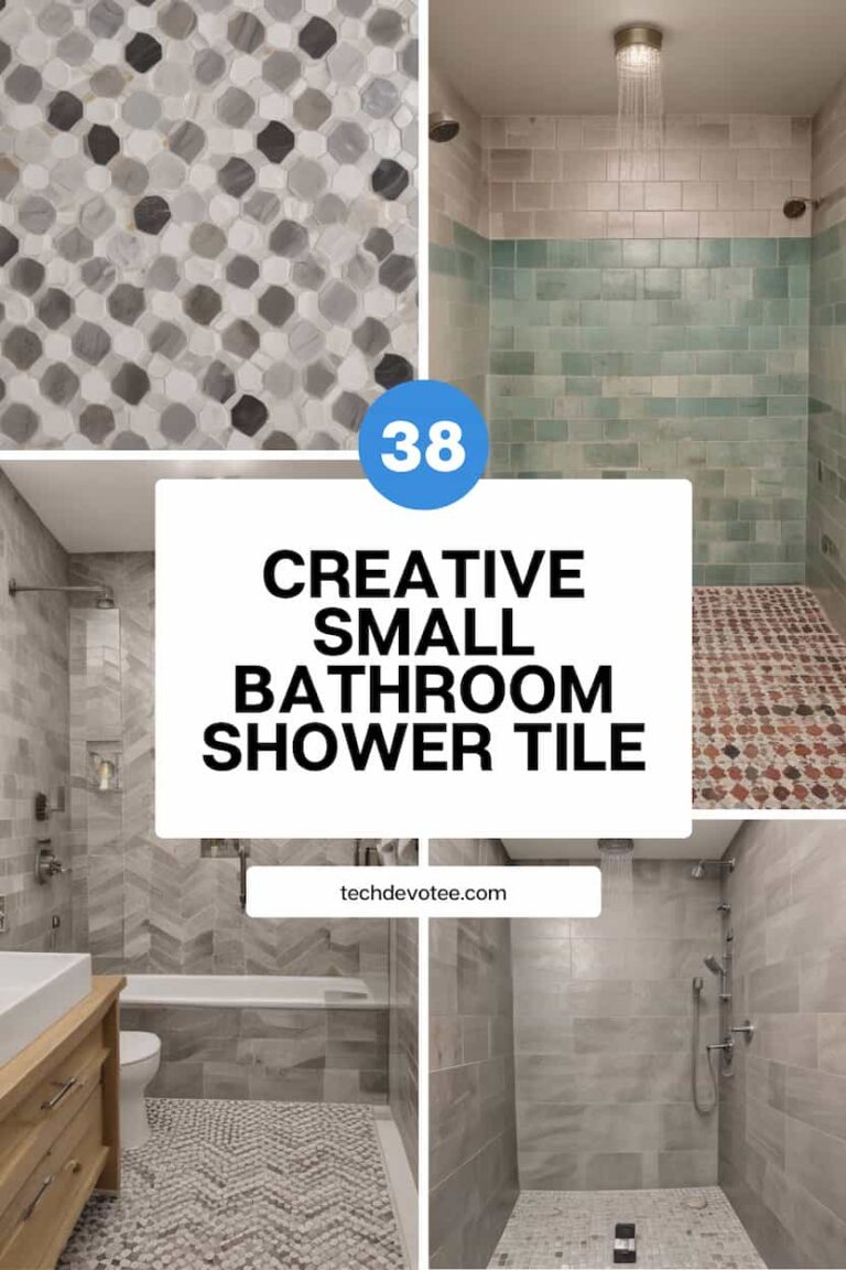 38 Stylish Small Bathroom Shower Tile Ideas for a Luxurious Upgrade ...
