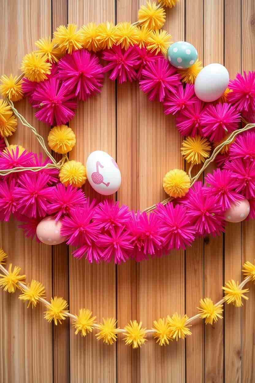 Paint Chip Egg Garland 1