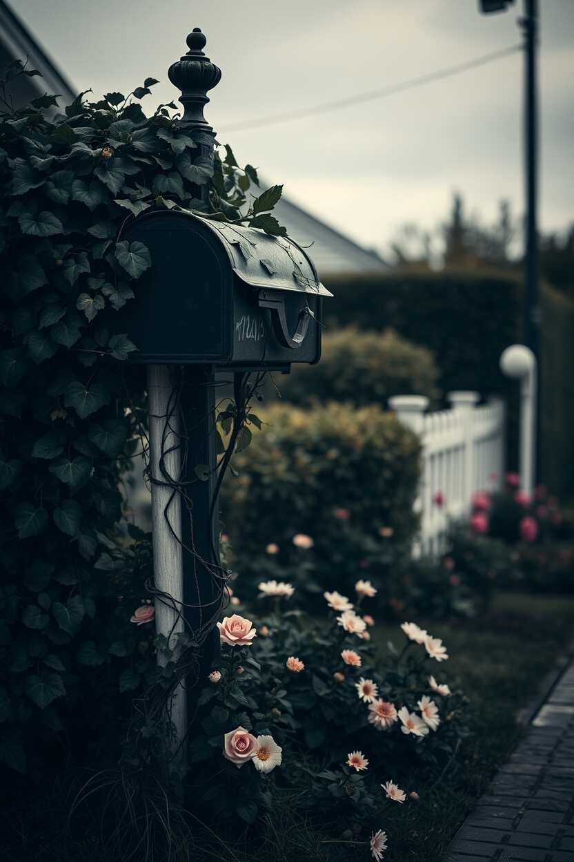 Vine Covered Mailbox Garden