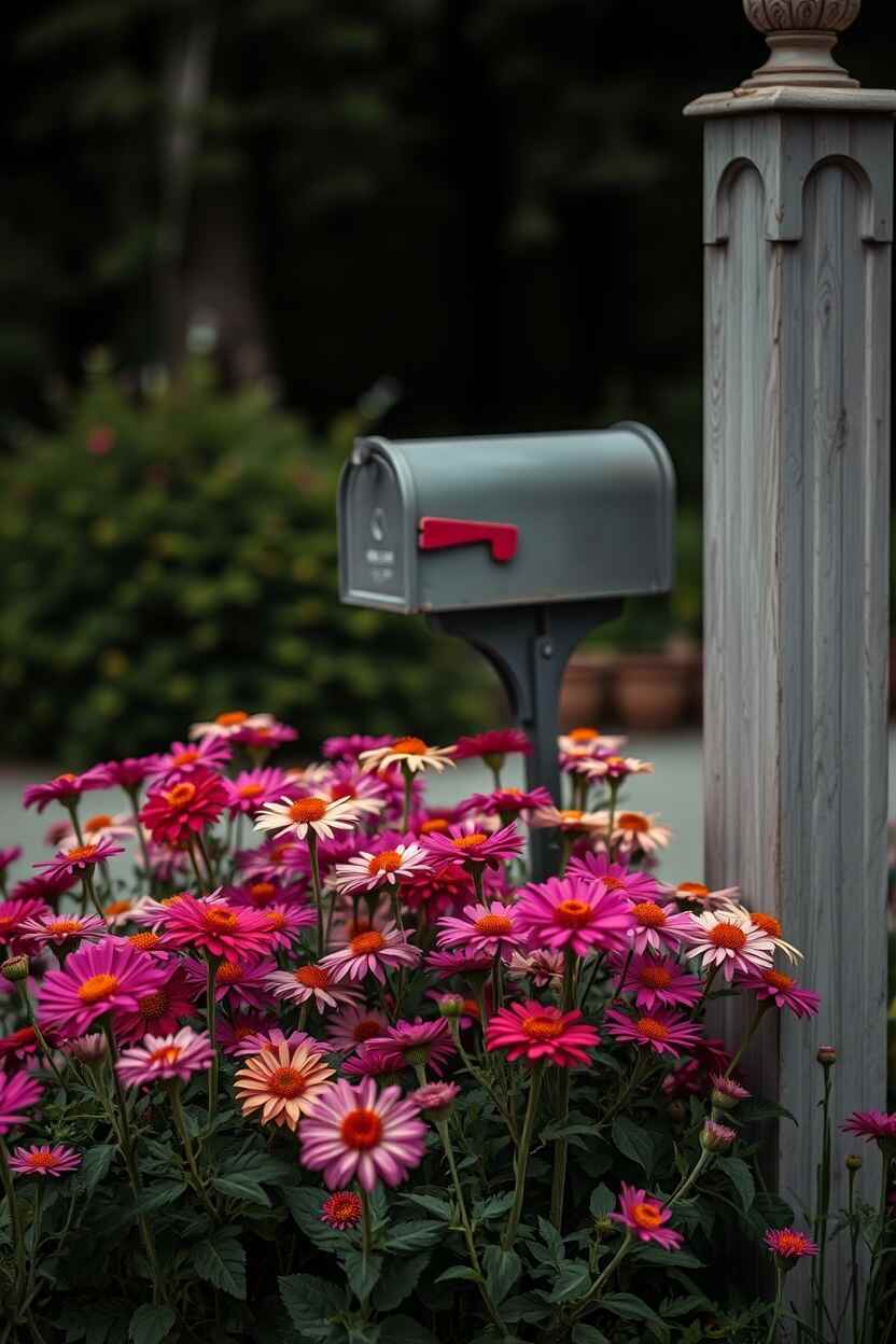 Zinnia Flower Bed