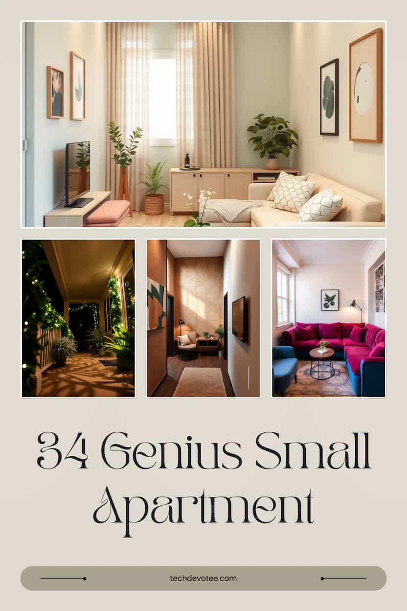 34 Genius Small Apartment Ideas