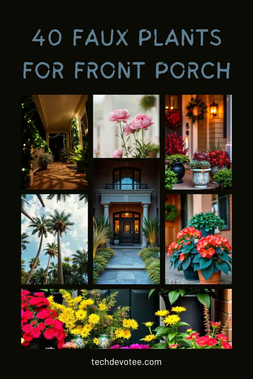 40 Faux Plants for Front Porch Ideas