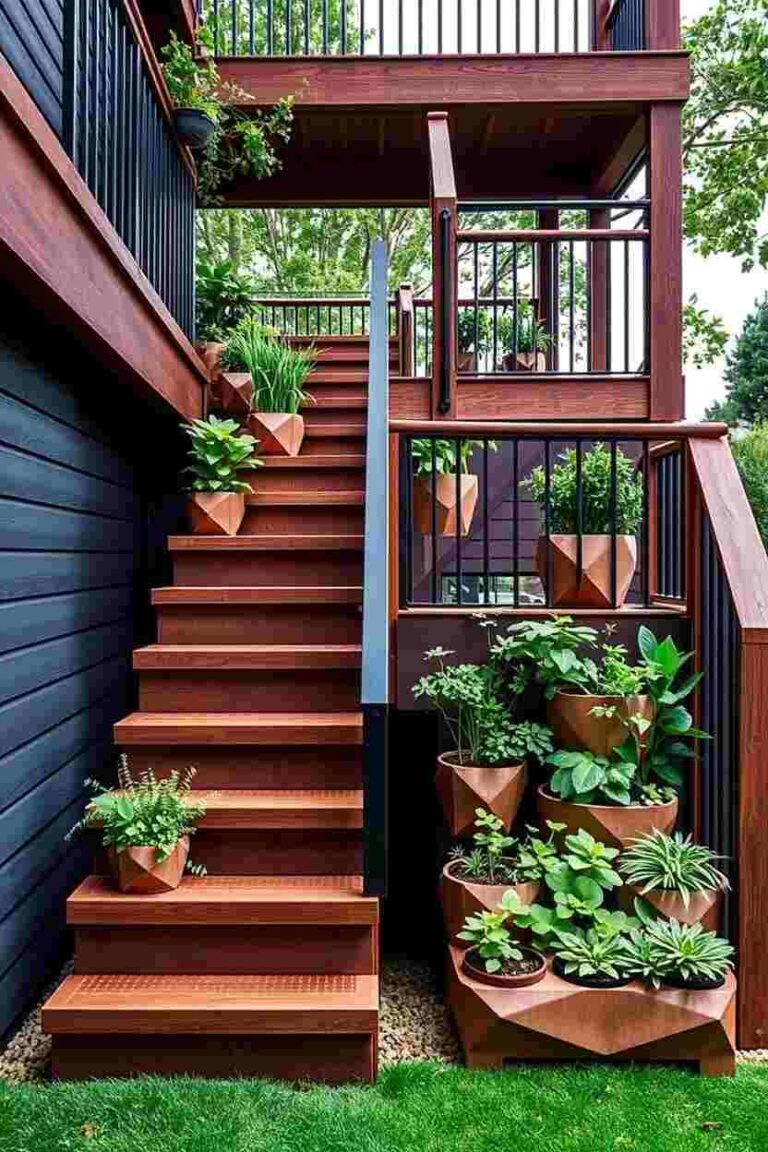 Integrated Planter Stairs 1